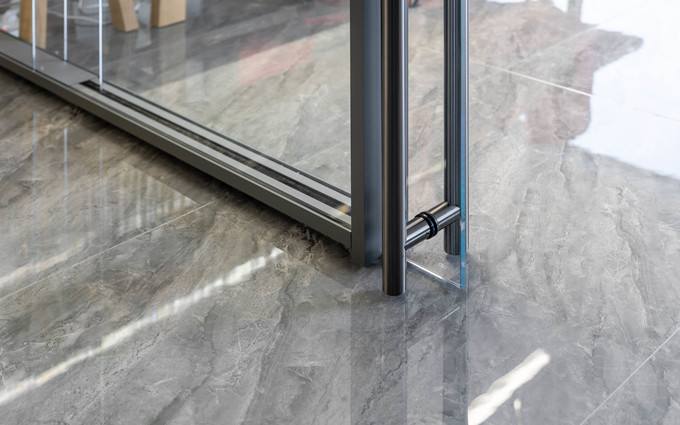 último caso de la compañía sobre Manco edificio comercial sistema de paredes de cristal de puerta de bolsillo corredera