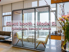 Cabinas telefónicas de oficina: espacio tranquilo, belleza de detalles