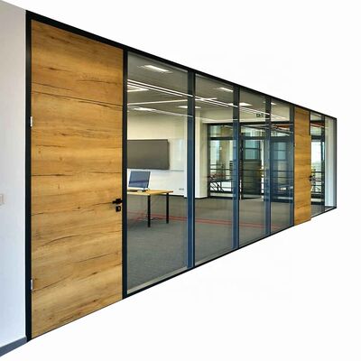 Fluted Glass Wall Partition Office Decorative Glass Panel