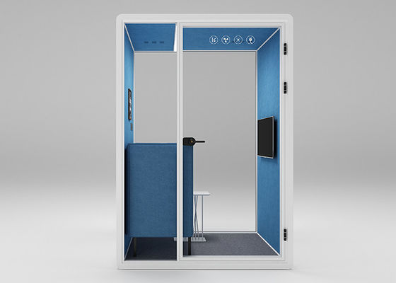 Cabinas telefónicas de oficina silenciosas insonorizadas alrededor de 35 dB Tamaño medio para 1 - 2 personas