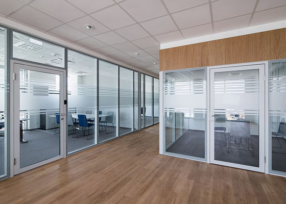 Cuadro oculto de 108 mm de doble vidrio marco blanco cristal transparente vidrio glaseado perfil de pared divisoria