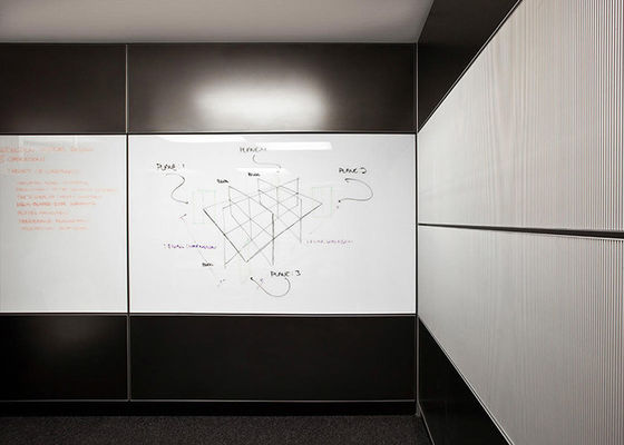 3 mm de espesor marco de aluminio sólido todo acero pared divisoria de oficina para sala comercial tamaño personalizado protección contra incendios