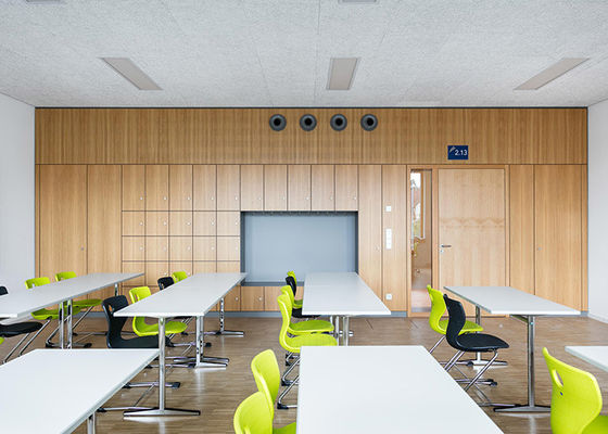 Pared de separación sólida desmontable ecológica de acero de tablero a prueba de fuego Pared de separación de reuniones de privacidad