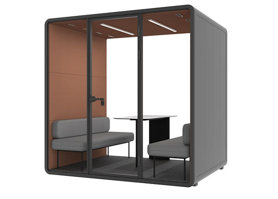 Panel de control Flexible Pods insonorizados L Reunión de cabina para la exposición asientos cómodos Cabina