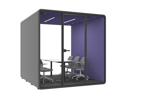 Hecor Acoustic Pod para 6-8 personas Consolidación gratuita Consolidación de oficinas silenciosa Sala de reuniones con captura magnética de sonido Sala aislada